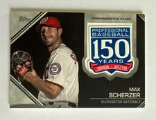 2019 Topps 150th Anniversary Commemorative Series 2 Max Scherzer #AMP-MS Patch
