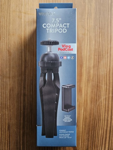 Vivitar 7.5" Compact Tabletop Tripod NEW - Picture 1 of 4
