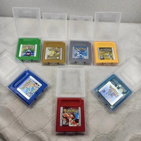 GBC Gameboy Color Poke Mon BLUE RED YELLOW GREEN GOLD SILVER CRYSTAL