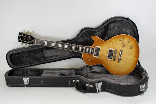 2017 Gibson Les Paul Traditional Plus AA Flame Maple Top Honey Lemon Burst RELIC