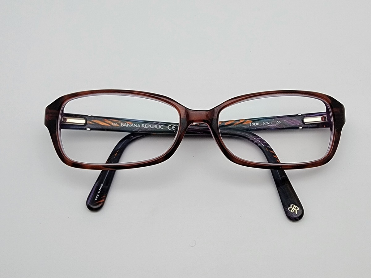 Banana Republic Women Glasses Frame Purple Eyewear SOFIE OHWH Eyeglasses Banana Republic Sofie 0JWH Crystal Brown Plum Lavender  main image 2