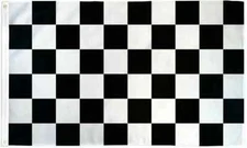 CHECKERED FLAG 3 x 5 Feet  NASCAR RACING BLACK WHITE-ON SALE FREE SHIPPING