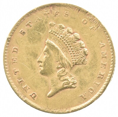 1855 $1 Indian Princess Head Gold Dollar Type 2 *1736 | eBay