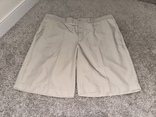 Nike Shorts Mens 38 Beige Golf Chino Dri Fit Polyester Stretch 921753-072
