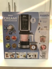 Ninja NC301 CREAMi 7 One Ice Cream Maker Silver New Sealed PLUS Cookbook