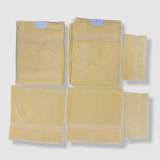 $75 Cassadecor Yellow Signature Bath Towel Set Solid 6 Pc. Bath Towel Set