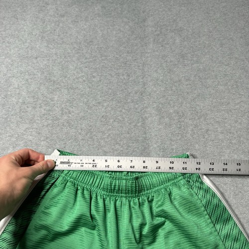 Nike Basketball Shorts Boys XL Green Mesh Lined Drawstring Athleisure Stretch - Picture 10 of 15