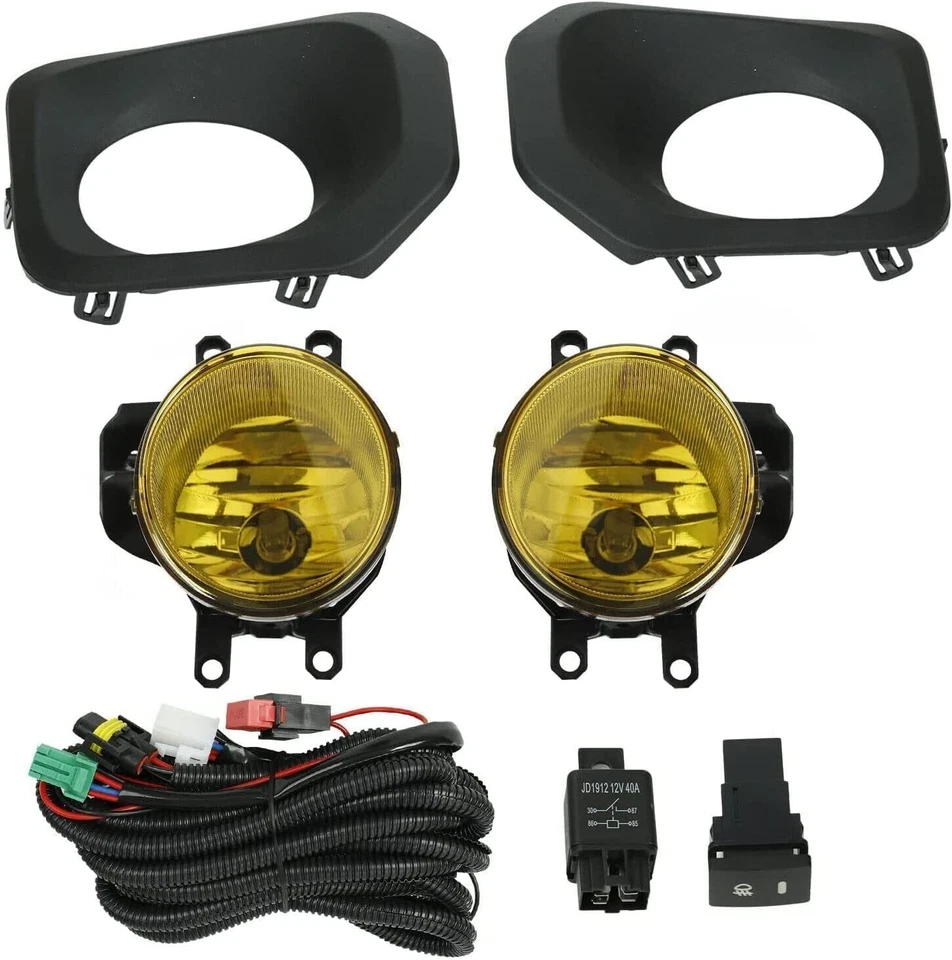 Yellow Lens fit 2016-2022 Toyota Tacoma SR SR5 Fog Lights H11 Lamps Wiring Kits — 第 3/4 张图片