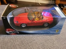 100% Hot Wheels Ferrari 550 Barchetta Pininfarina 29441 1:18 Die Cast Car. New