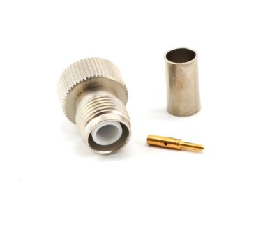 R-TNC Crimpkupplung für H-155 Koaxkabel - Original Telegärtner