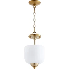 Quorum Richmond 3 Light 14' Dual Mount, Aged Brass - 2811-8-80