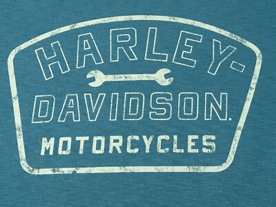 HARLEY DAVIDSON Men's Short Sleeve BLUE T-Shirt Size 2XL - EXTRA EXTRA LARGE NEW
