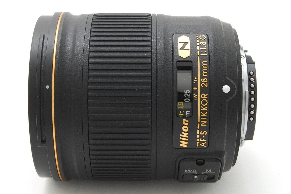 MINT】 Nikon Nikkor AF-S 28mm f1.8 G Lens withRear cap,Hood from