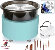 Torno de cerámica para adultos, máquina eléctrica de 11 pulgadas para dar forma