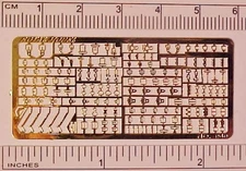Photo Etched Sheet of 1:32 Model Horse Scale STABLEMATE BUCKLES - Gold Plated