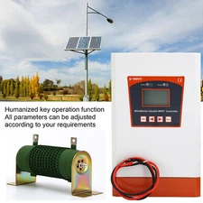3000W Dual MPPT Hybrid Solar Wind Turbine Charge Controller 12V 24V 48V W/ Load