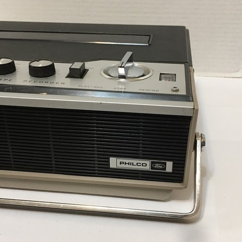 Retro Philco Ford Solid State Tape Recorder TRR-54BK Reel To Reel Working - Picture 4 of 16