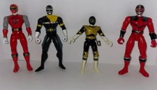 Power Rangers Zeo Gold  Black Space  Ninja Red lightning Ranger Action Figures