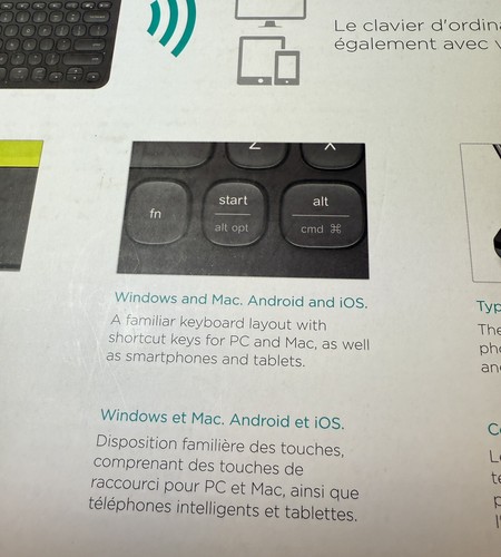 Logitech K480 Bluetooth Keyboard Black Multi-Device 920-006342 NFS - Picture 7 of 15