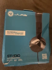 JLab Audio Wired On-Ear Headphones - Black