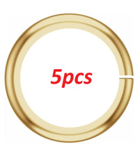 5 FIVE 5mm OD 3.6mm ID 14k Solid Yellow Gold 22ga gauge OPEN Jump Ring USA
