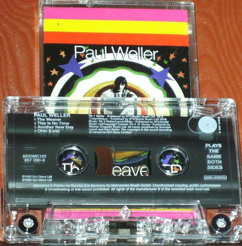 Paul Weller The Weaver EP cassette Pop Rock, Mod Go! Discs GODMC 107 inc. live - Picture 2 of 7