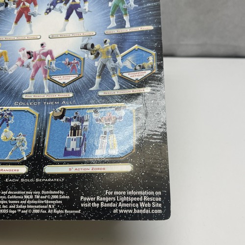 2000 Bandai Mighty Morphin Power Rangers Lightspeed Rescue Blue Power Ranger JD - Picture 8 of 10