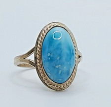 STERLING SILVER OVAL LARAMAR RING SZ 6.5