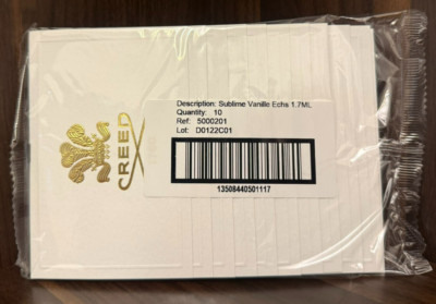 Lot of 10 Creed Sublime Vanille EDP Sample 1.7ml Best Price!