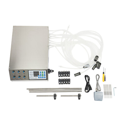 Automatic Liquid Filling Machine 6Heads 0.3-5000ml Digital Control Bottle Filler