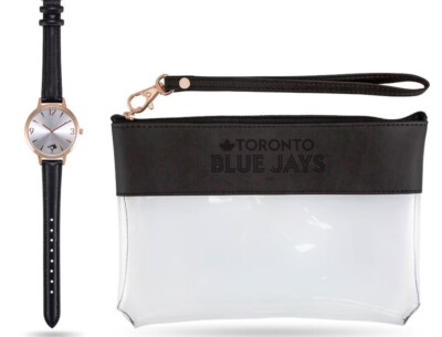 Women Toronto Blue Jays MLB Baseball Official Sparo Watch & Wallet Gift Set NIB