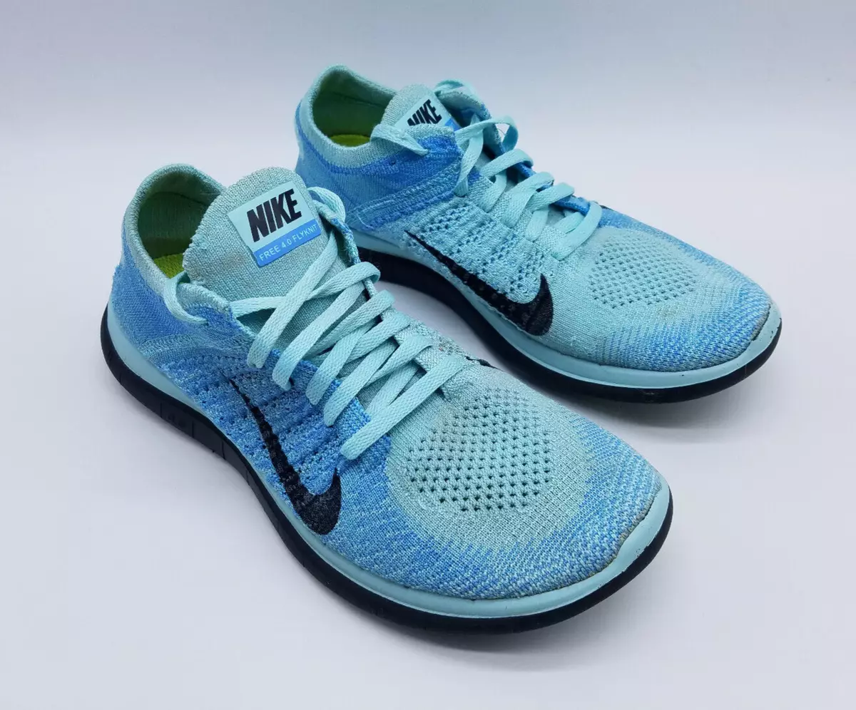 Nike Free 4.0 Flyknit Women&#039;s 7.5 Shoes Ice Blue | eBay