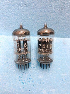 Amperex 7316/ECC186/12AU7/ECC82 Philips label NOS Testing