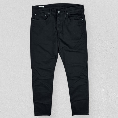Levis 502 Black Jeans Premium Big E Tapered Fit Mens W36 L34