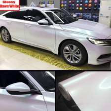 50FT Smooth Dawn WH Pearl Metal Chameleon Whole Car Vinyl Wrap Hood Sticker BO