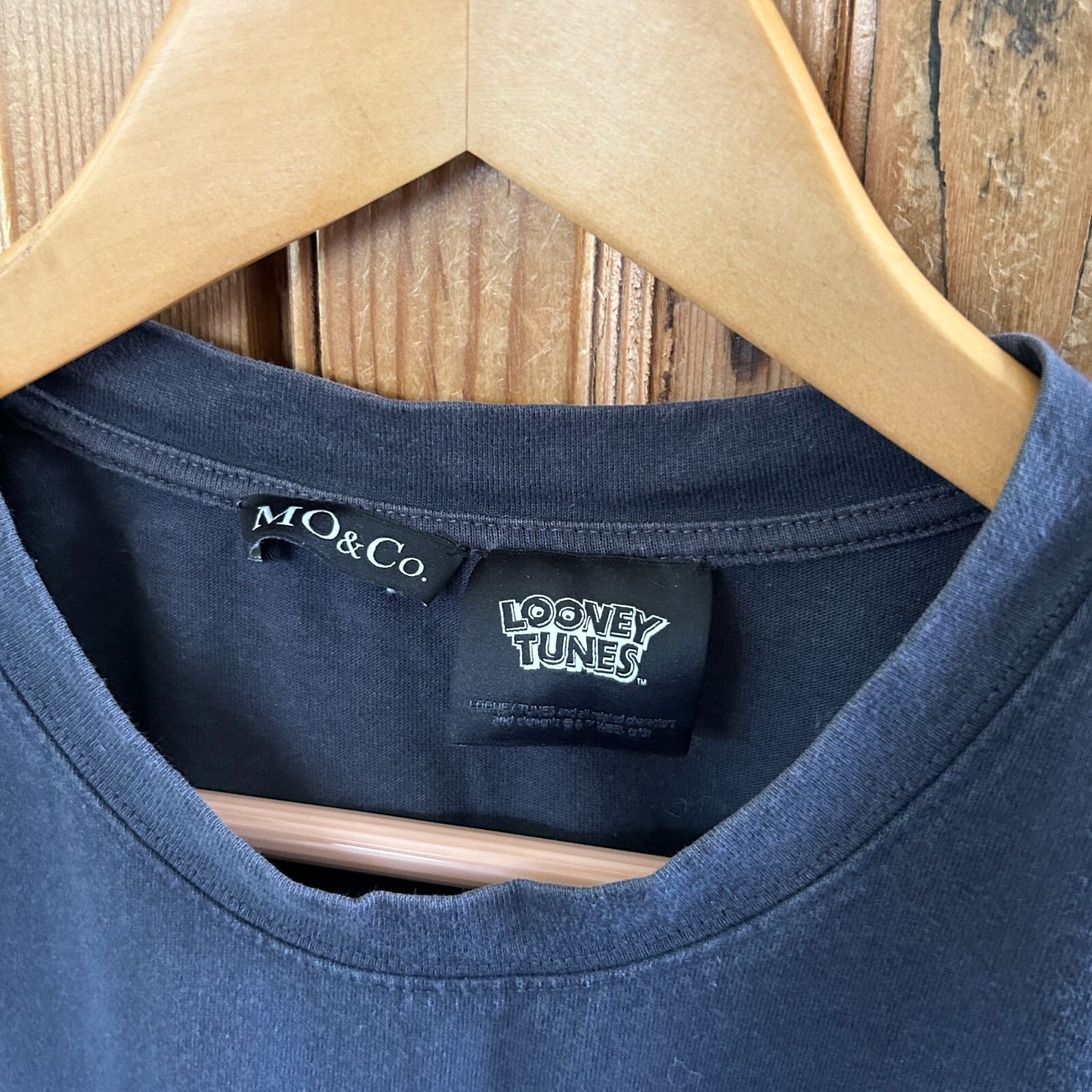 Maglietta Mo & Co Looney Tunes grafica media fila canarino con Tweety Bird Silvestro