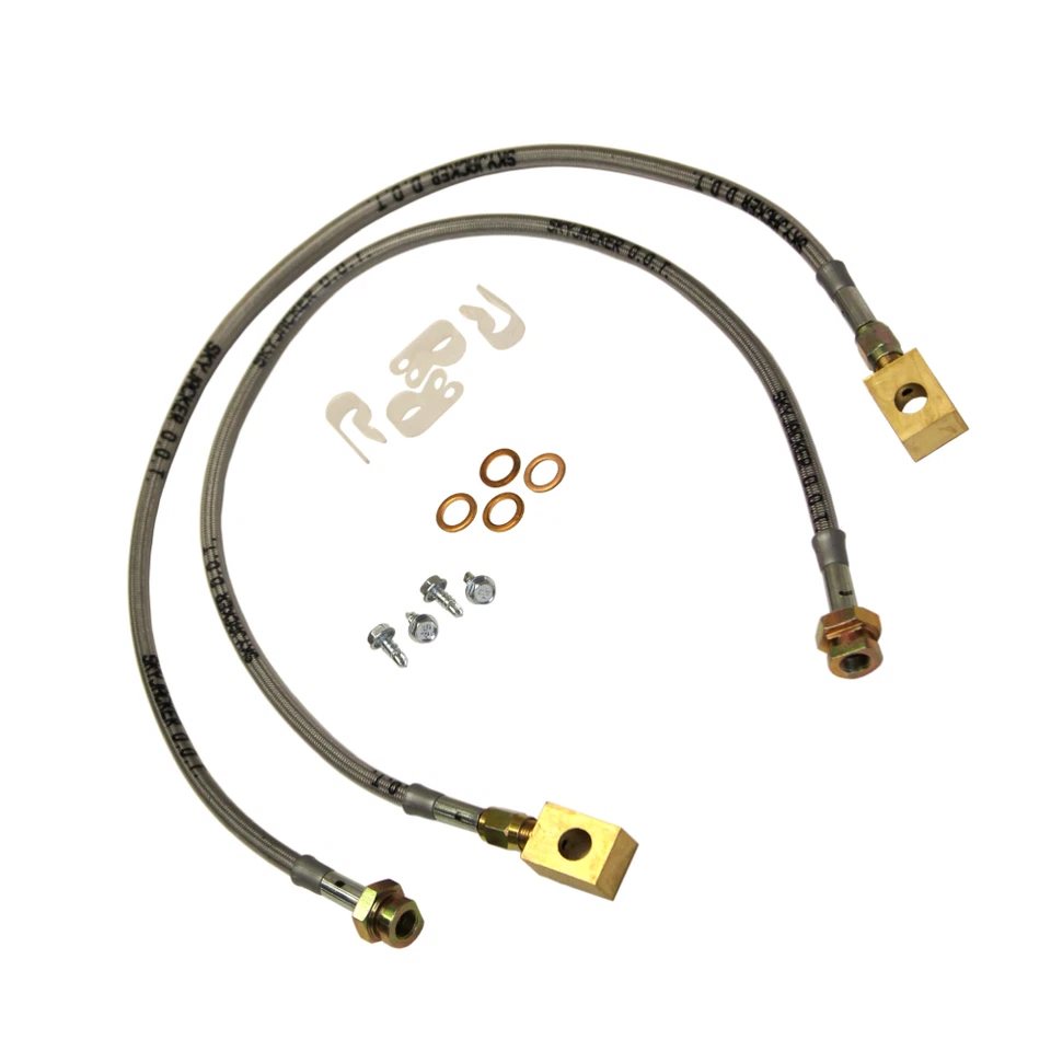 Пара тормозных магистралей Skyjacker из нержавеющей стали 4-6 дюймов передний подъемник для K1500 K2500, Tahoe - Изображение 3 из 4