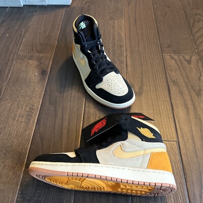 Air Jordan 1 Zoom Air Comfort 2 Sneakers Men's Size 10.5 Muslin/Black DV1307-100