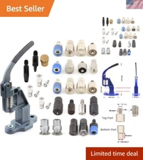 Snaps Rivet Grommet Prong Eyelet Popper Fastener Self Cover Fabric Button Han...