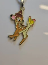 Bambi necklace, chain, pendant,  charm adorable, Disney 