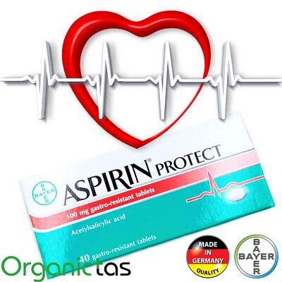BAYER PROTECT CARDIO 100mg * 40 Tablets Heart Health Care Gastro Resistant