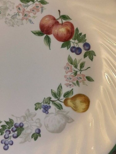 12” Oval Platter Corelle Corning Chutney Fruit Floral Tray Serving Plate - Picture 6 of 7