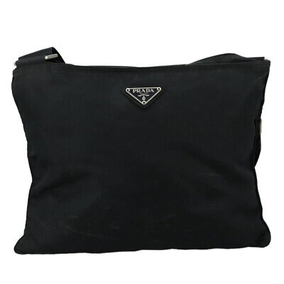PRADA Shoulder Bag Nylon Black Auth 107269 | eBay PRADA Shoulder Bag Nylon Black Auth 107269 | eBay