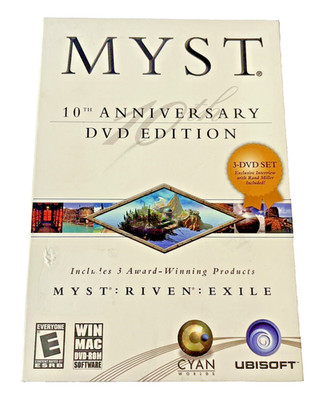 Myst: Riven Exile 10th Anniversary DVD Edition 3-Disc Set Ubisoft 2004 Ubisoft