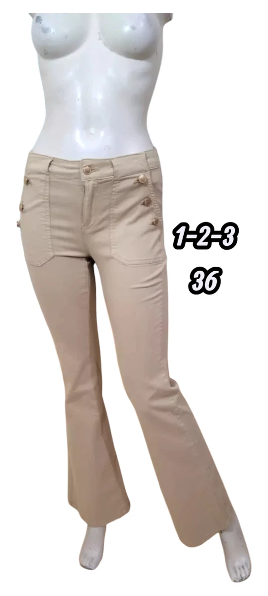 Pantalon Femme Beige Toile Taille 36 – Belle Occasion État Impeccable