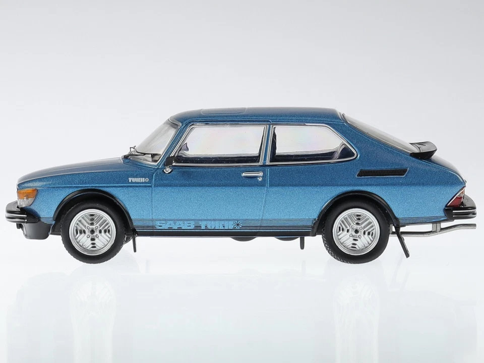 Saab 99 Turbo 1977 blue metallic diecast model car CLC393 IXO 1:43 - Image 2 of 4