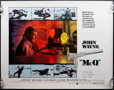 McQ ORIGINAL US Half Sheet Film Poster John Wayne John Sturges 1974