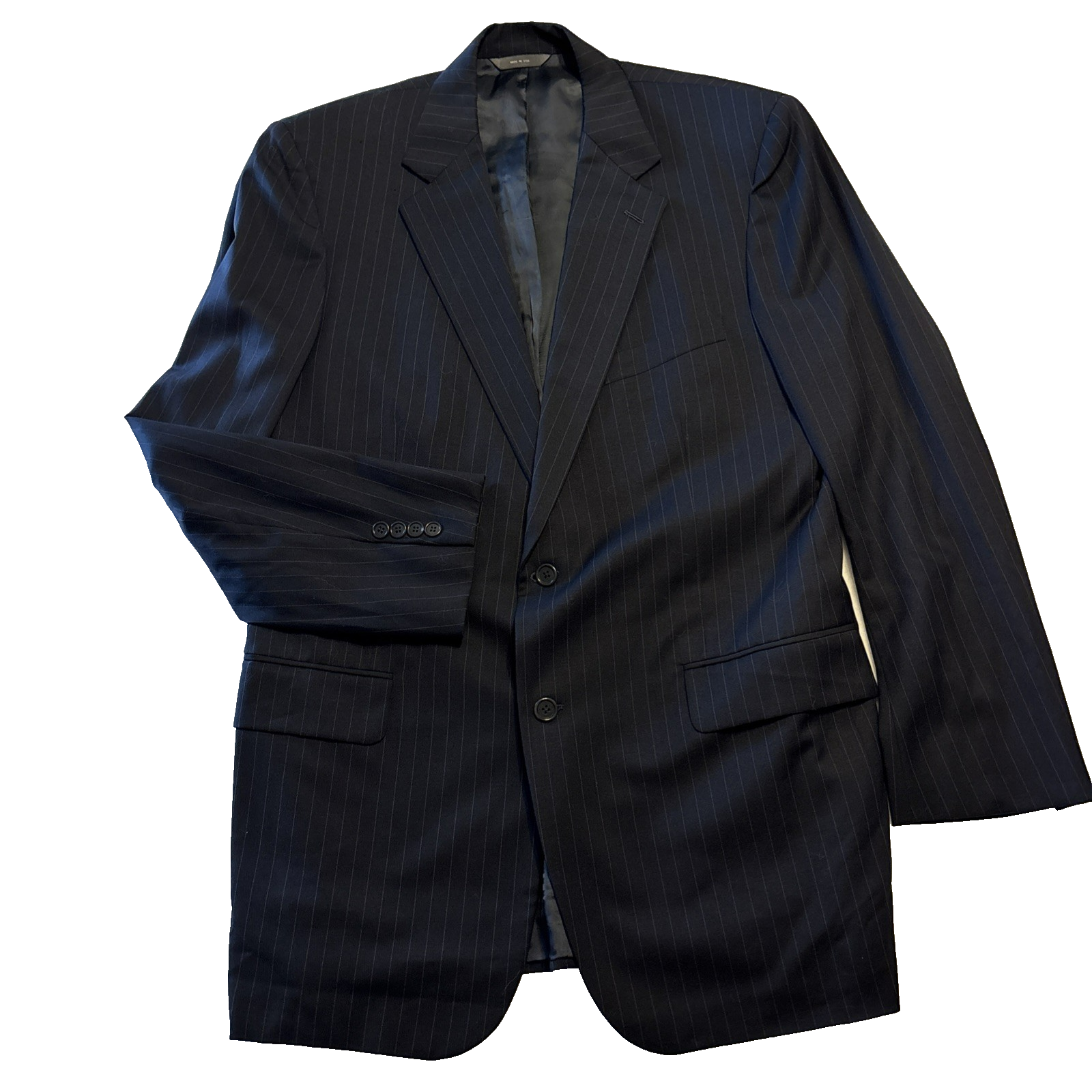 Brooks Brothers Suit Jacket Sport Coat Blazer 42R Navy Blue Pinstripe