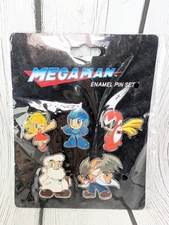 Megaman Enamel Pin Set Thinkgeek Exclusive New