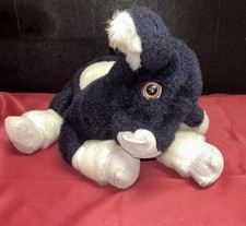 1985 Graphics Int'l Cow Calf Plush Realistic Made In Korea Vintage RARE Find 